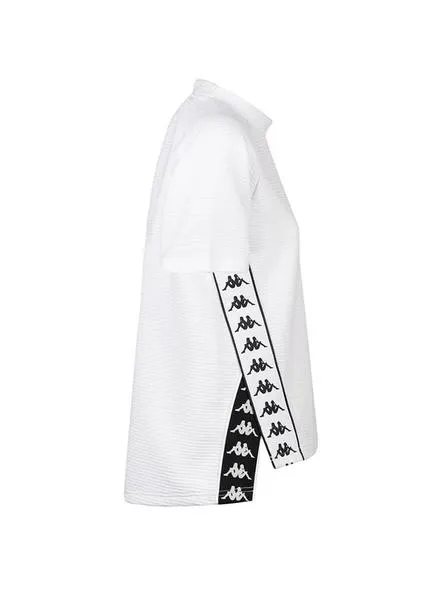 sudadera kappa balta blanco mujer