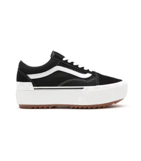 Vans - Zapatillas Para Mujer Negras - Old Skool Stacked