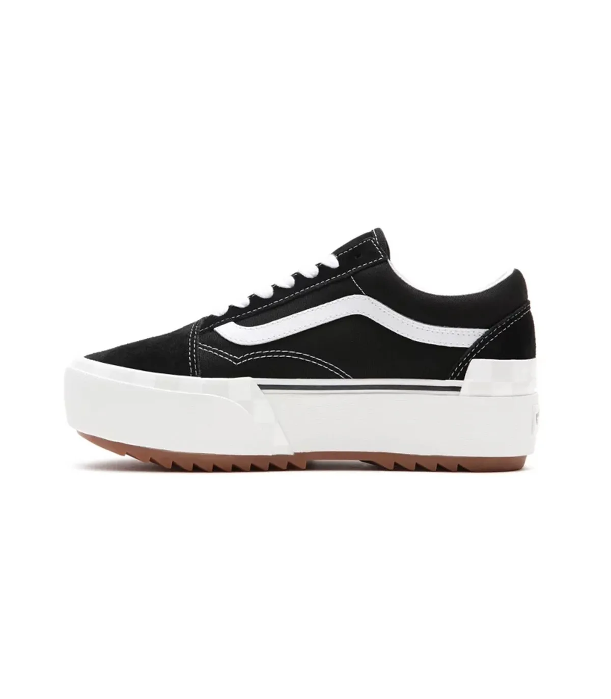 Vans - Zapatillas Para Mujer Negras - Old Skool Stacked